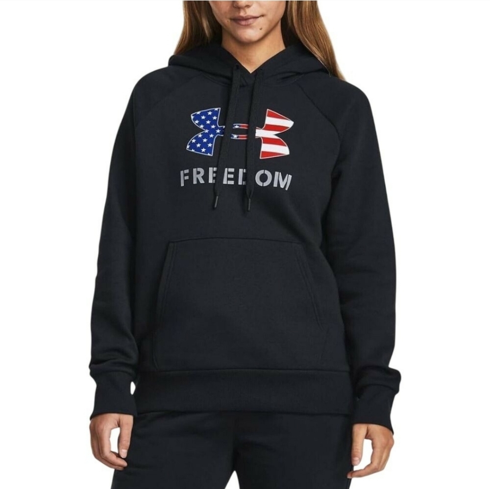 Under Armour Freedom Rival Hoodie American Flag Logo